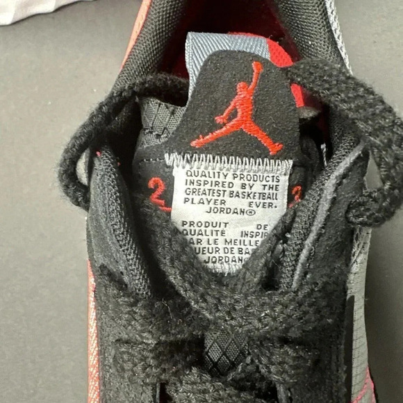 Jordan Boys Granville Pro 'Cool Grey Infrared' Basketball Shoes DV1235-001 Sz 4 - Picture 9 of 16